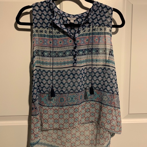 Blue silky tank top blouse from Forever 21 - Picture 1 of 1